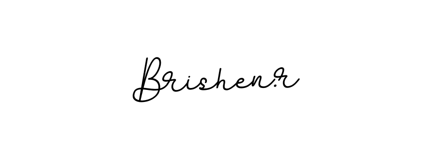 Brishen.r stylish signature style. Best Handwritten Sign (BallpointsItalic-DORy9) for my name. Handwritten Signature Collection Ideas for my name Brishen.r. Brishen.r signature style 11 images and pictures png