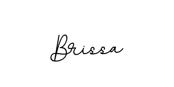 How to make Brissa name signature. Use BallpointsItalic-DORy9 style for creating short signs online. This is the latest handwritten sign. Brissa signature style 11 images and pictures png