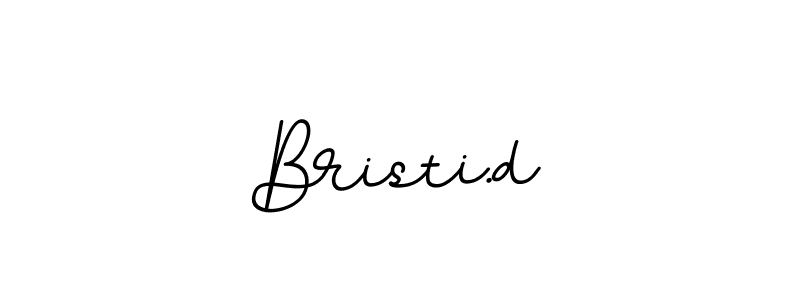 You should practise on your own different ways (BallpointsItalic-DORy9) to write your name (Bristi.d) in signature. don't let someone else do it for you. Bristi.d signature style 11 images and pictures png