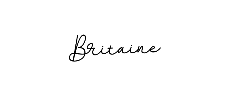 You should practise on your own different ways (BallpointsItalic-DORy9) to write your name (Britaine) in signature. don't let someone else do it for you. Britaine signature style 11 images and pictures png