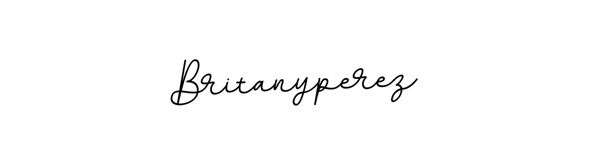 Design your own signature with our free online signature maker. With this signature software, you can create a handwritten (BallpointsItalic-DORy9) signature for name Britanyperez. Britanyperez signature style 11 images and pictures png