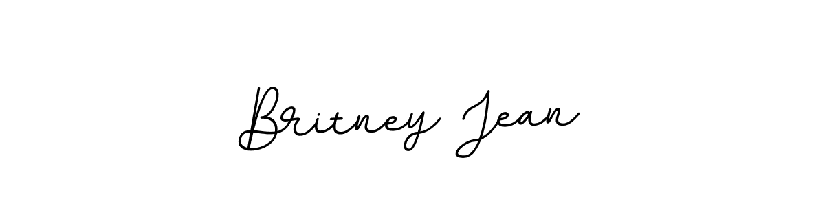 How to make Britney Jean name signature. Use BallpointsItalic-DORy9 style for creating short signs online. This is the latest handwritten sign. Britney Jean signature style 11 images and pictures png