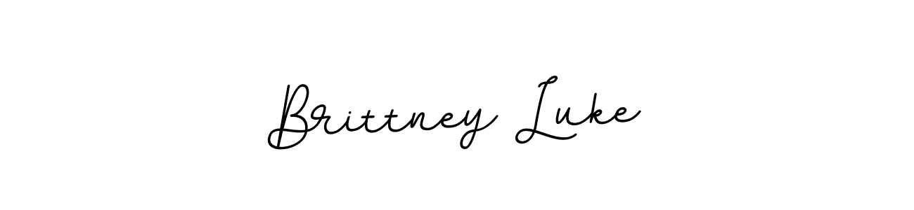 You should practise on your own different ways (BallpointsItalic-DORy9) to write your name (Brittney Luke) in signature. don't let someone else do it for you. Brittney Luke signature style 11 images and pictures png