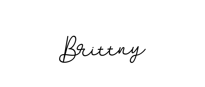 How to make Brittny name signature. Use BallpointsItalic-DORy9 style for creating short signs online. This is the latest handwritten sign. Brittny signature style 11 images and pictures png