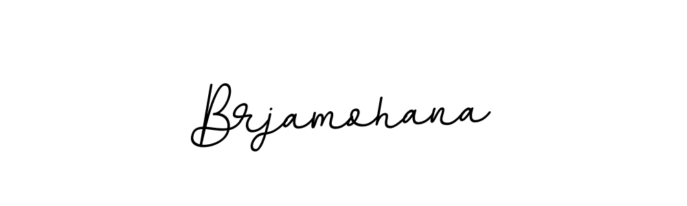 This is the best signature style for the Brjamohana name. Also you like these signature font (BallpointsItalic-DORy9). Mix name signature. Brjamohana signature style 11 images and pictures png