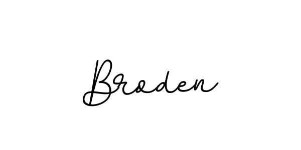 Also we have Broden name is the best signature style. Create professional handwritten signature collection using BallpointsItalic-DORy9 autograph style. Broden signature style 11 images and pictures png
