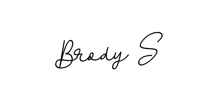 The best way (BallpointsItalic-DORy9) to make a short signature is to pick only two or three words in your name. The name Brody S include a total of six letters. For converting this name. Brody S signature style 11 images and pictures png