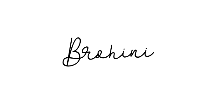 Design your own signature with our free online signature maker. With this signature software, you can create a handwritten (BallpointsItalic-DORy9) signature for name Brohini. Brohini signature style 11 images and pictures png