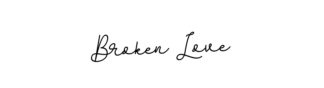 You should practise on your own different ways (BallpointsItalic-DORy9) to write your name (Broken Love) in signature. don't let someone else do it for you. Broken Love signature style 11 images and pictures png