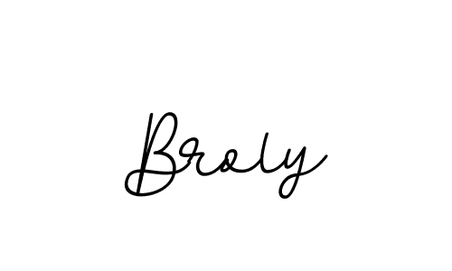 The best way (BallpointsItalic-DORy9) to make a short signature is to pick only two or three words in your name. The name Broly include a total of six letters. For converting this name. Broly signature style 11 images and pictures png
