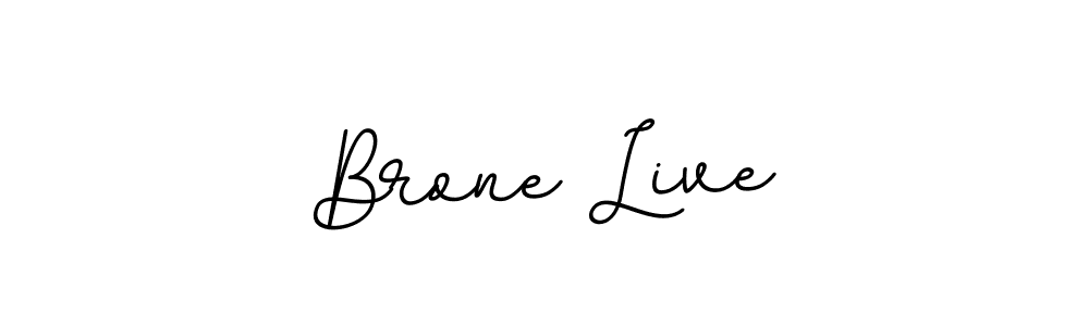 Make a beautiful signature design for name Brone Live. With this signature (BallpointsItalic-DORy9) style, you can create a handwritten signature for free. Brone Live signature style 11 images and pictures png