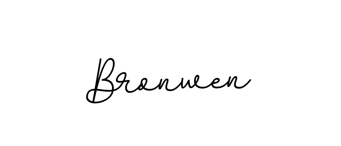 Make a beautiful signature design for name Bronwen. With this signature (BallpointsItalic-DORy9) style, you can create a handwritten signature for free. Bronwen signature style 11 images and pictures png