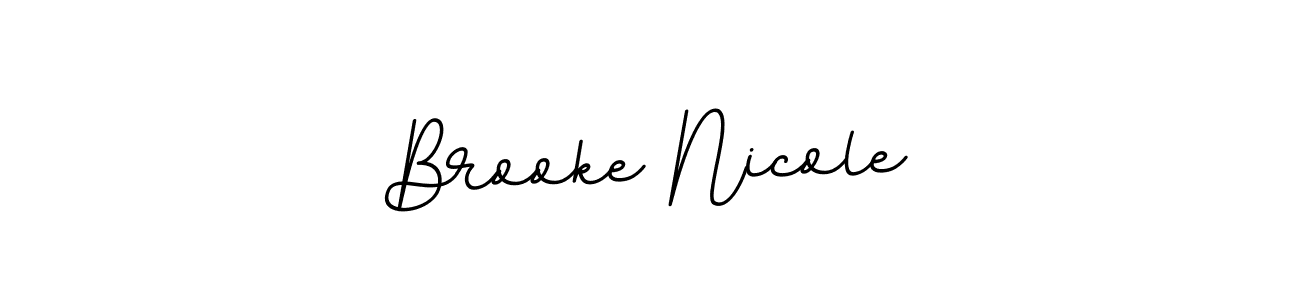 How to Draw Brooke Nicole signature style? BallpointsItalic-DORy9 is a latest design signature styles for name Brooke Nicole. Brooke Nicole signature style 11 images and pictures png