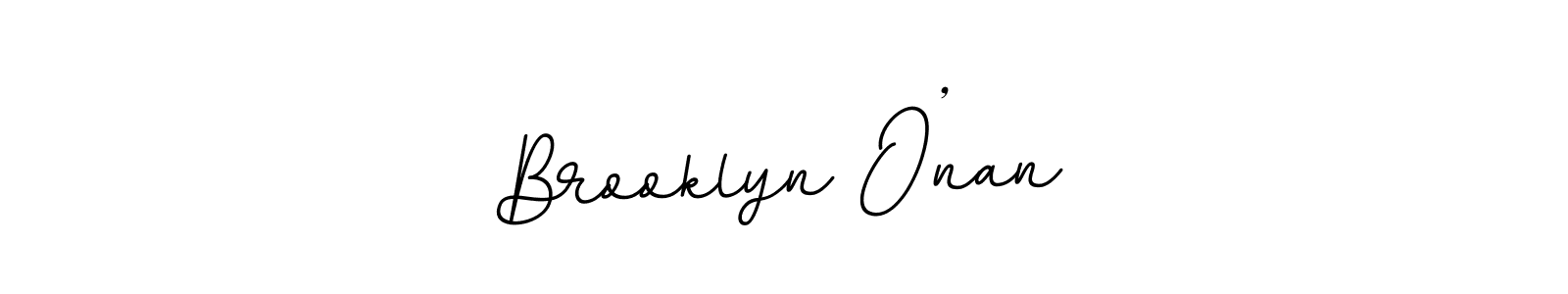 Make a beautiful signature design for name Brooklyn O’nan. With this signature (BallpointsItalic-DORy9) style, you can create a handwritten signature for free. Brooklyn O’nan signature style 11 images and pictures png