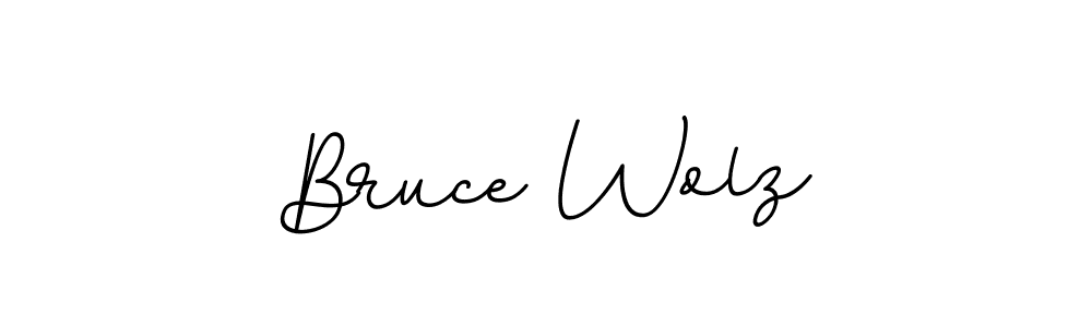 Design your own signature with our free online signature maker. With this signature software, you can create a handwritten (BallpointsItalic-DORy9) signature for name Bruce Wolz. Bruce Wolz signature style 11 images and pictures png