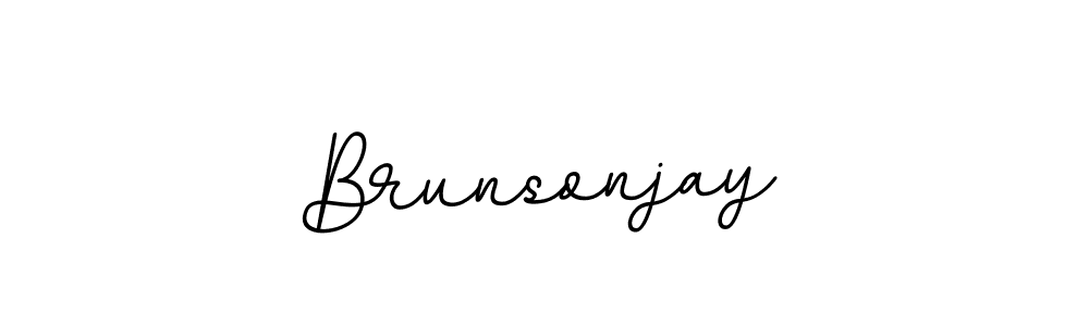 This is the best signature style for the Brunsonjay name. Also you like these signature font (BallpointsItalic-DORy9). Mix name signature. Brunsonjay signature style 11 images and pictures png