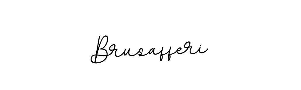 The best way (BallpointsItalic-DORy9) to make a short signature is to pick only two or three words in your name. The name Brusafferi include a total of six letters. For converting this name. Brusafferi signature style 11 images and pictures png