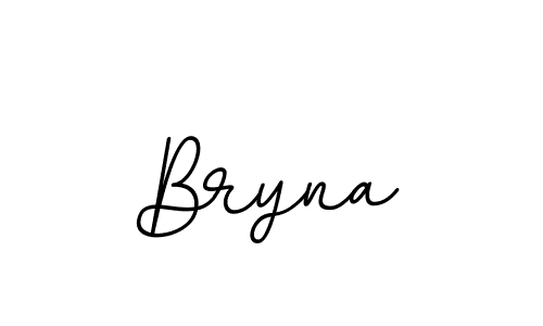 How to make Bryna name signature. Use BallpointsItalic-DORy9 style for creating short signs online. This is the latest handwritten sign. Bryna signature style 11 images and pictures png