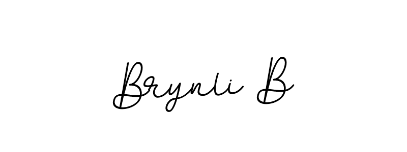 BallpointsItalic-DORy9 is a professional signature style that is perfect for those who want to add a touch of class to their signature. It is also a great choice for those who want to make their signature more unique. Get Brynli B name to fancy signature for free. Brynli B signature style 11 images and pictures png