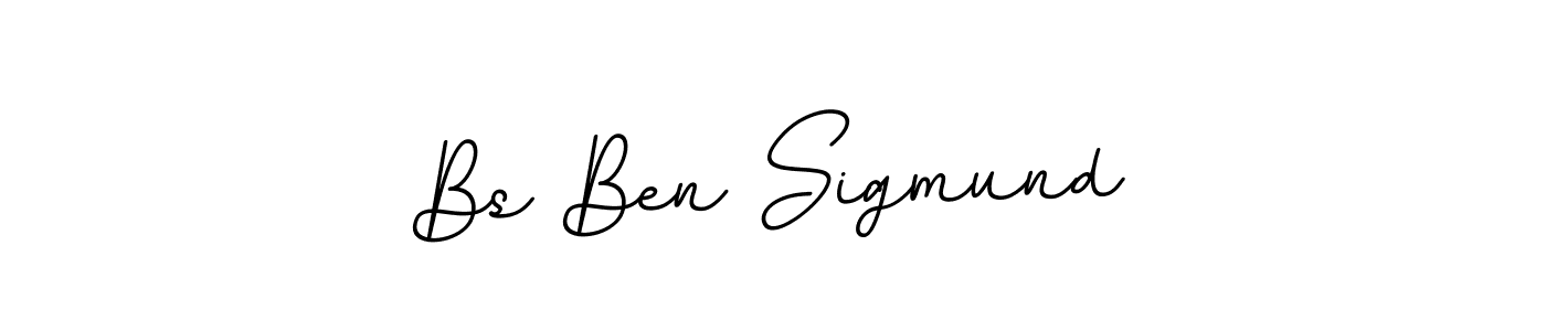 This is the best signature style for the Bs Ben Sigmund name. Also you like these signature font (BallpointsItalic-DORy9). Mix name signature. Bs Ben Sigmund signature style 11 images and pictures png