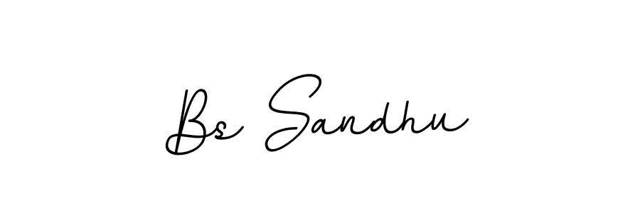 Use a signature maker to create a handwritten signature online. With this signature software, you can design (BallpointsItalic-DORy9) your own signature for name Bs Sandhu. Bs Sandhu signature style 11 images and pictures png