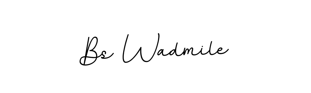 Here are the top 10 professional signature styles for the name Bs Wadmile. These are the best autograph styles you can use for your name. Bs Wadmile signature style 11 images and pictures png