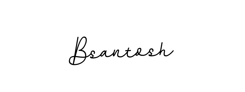 Create a beautiful signature design for name Bsantosh. With this signature (BallpointsItalic-DORy9) fonts, you can make a handwritten signature for free. Bsantosh signature style 11 images and pictures png