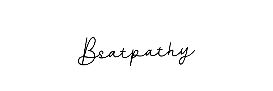 How to make Bsatpathy name signature. Use BallpointsItalic-DORy9 style for creating short signs online. This is the latest handwritten sign. Bsatpathy signature style 11 images and pictures png