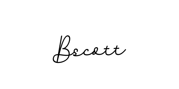 Use a signature maker to create a handwritten signature online. With this signature software, you can design (BallpointsItalic-DORy9) your own signature for name Bscott. Bscott signature style 11 images and pictures png