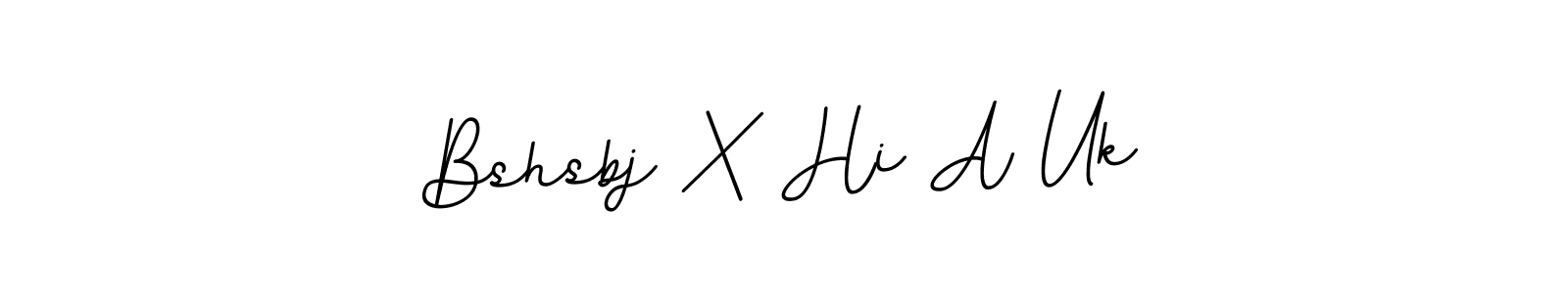 This is the best signature style for the Bshsbj X Hi A Uk name. Also you like these signature font (BallpointsItalic-DORy9). Mix name signature. Bshsbj X Hi A Uk signature style 11 images and pictures png