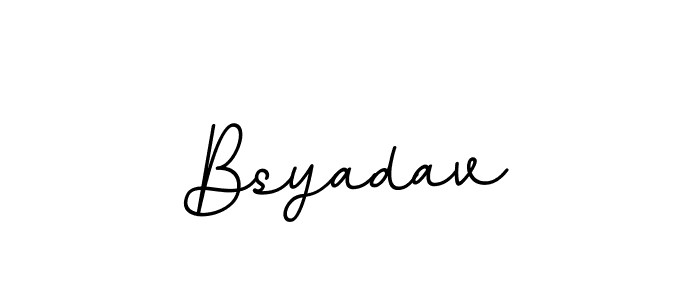 Bsyadav stylish signature style. Best Handwritten Sign (BallpointsItalic-DORy9) for my name. Handwritten Signature Collection Ideas for my name Bsyadav. Bsyadav signature style 11 images and pictures png