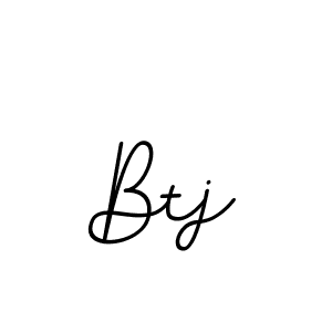 The best way (BallpointsItalic-DORy9) to make a short signature is to pick only two or three words in your name. The name Btj include a total of six letters. For converting this name. Btj signature style 11 images and pictures png