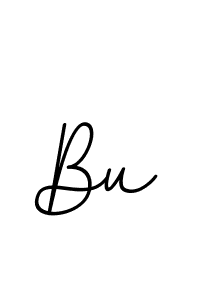 Make a beautiful signature design for name Bu. With this signature (BallpointsItalic-DORy9) style, you can create a handwritten signature for free. Bu signature style 11 images and pictures png