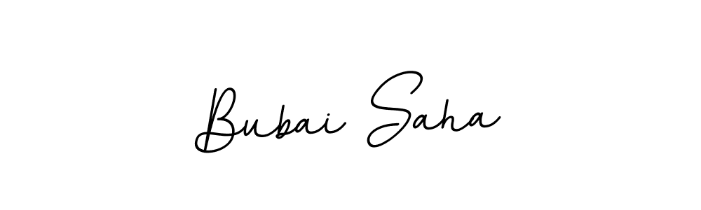 Create a beautiful signature design for name Bubai Saha. With this signature (BallpointsItalic-DORy9) fonts, you can make a handwritten signature for free. Bubai Saha signature style 11 images and pictures png