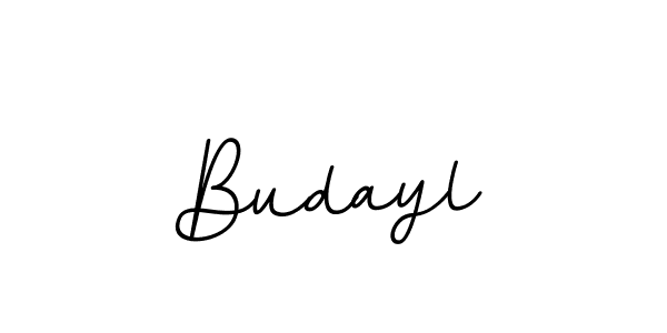 Use a signature maker to create a handwritten signature online. With this signature software, you can design (BallpointsItalic-DORy9) your own signature for name Budayl. Budayl signature style 11 images and pictures png