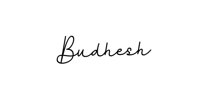 Budhesh stylish signature style. Best Handwritten Sign (BallpointsItalic-DORy9) for my name. Handwritten Signature Collection Ideas for my name Budhesh. Budhesh signature style 11 images and pictures png