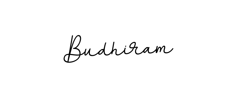 You should practise on your own different ways (BallpointsItalic-DORy9) to write your name (Budhiram) in signature. don't let someone else do it for you. Budhiram signature style 11 images and pictures png