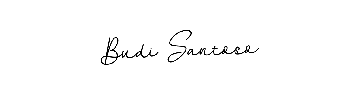 Make a beautiful signature design for name Budi Santoso. With this signature (BallpointsItalic-DORy9) style, you can create a handwritten signature for free. Budi Santoso signature style 11 images and pictures png