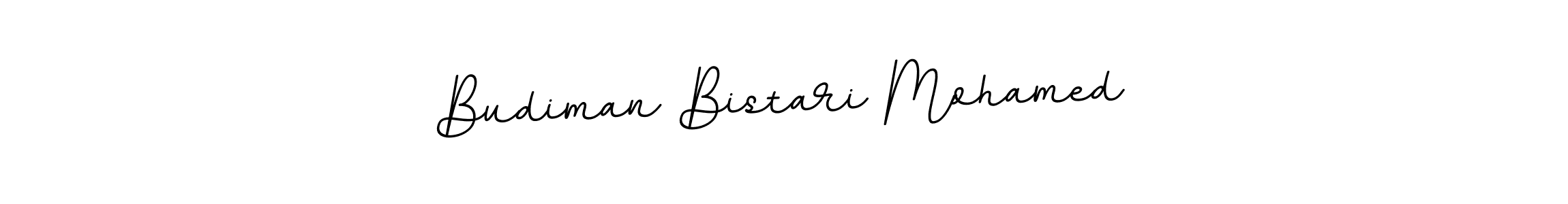 Make a beautiful signature design for name Budiman Bistari Mohamed. With this signature (BallpointsItalic-DORy9) style, you can create a handwritten signature for free. Budiman Bistari Mohamed signature style 11 images and pictures png