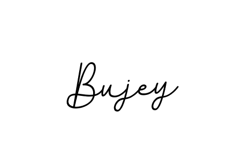 You should practise on your own different ways (BallpointsItalic-DORy9) to write your name (Bujey) in signature. don't let someone else do it for you. Bujey signature style 11 images and pictures png