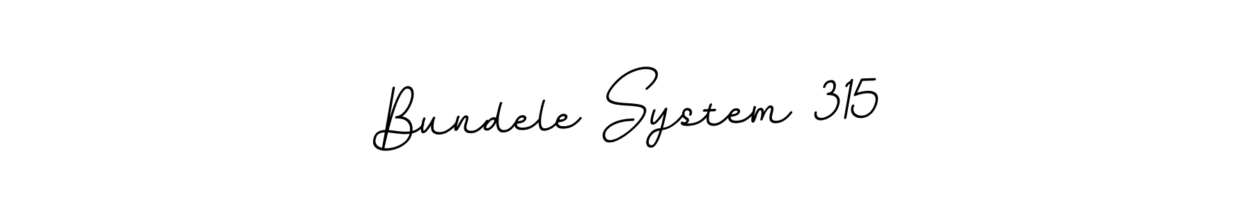 The best way (BallpointsItalic-DORy9) to make a short signature is to pick only two or three words in your name. The name Bundele System 315 include a total of six letters. For converting this name. Bundele System 315 signature style 11 images and pictures png