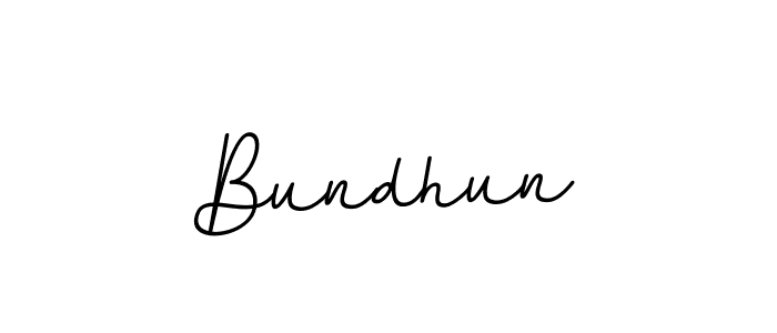 Make a beautiful signature design for name Bundhun. With this signature (BallpointsItalic-DORy9) style, you can create a handwritten signature for free. Bundhun signature style 11 images and pictures png