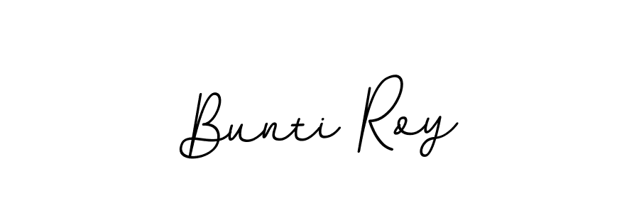 Bunti Roy stylish signature style. Best Handwritten Sign (BallpointsItalic-DORy9) for my name. Handwritten Signature Collection Ideas for my name Bunti Roy. Bunti Roy signature style 11 images and pictures png