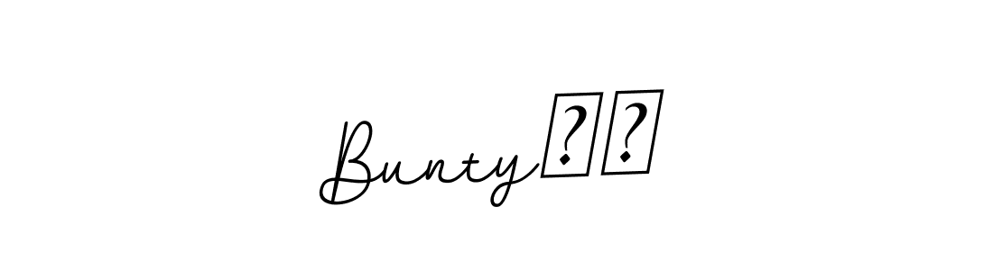 Use a signature maker to create a handwritten signature online. With this signature software, you can design (BallpointsItalic-DORy9) your own signature for name Bunty❤️. Bunty❤️ signature style 11 images and pictures png