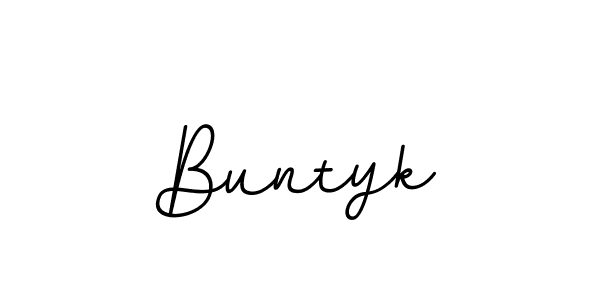 Buntyk stylish signature style. Best Handwritten Sign (BallpointsItalic-DORy9) for my name. Handwritten Signature Collection Ideas for my name Buntyk. Buntyk signature style 11 images and pictures png