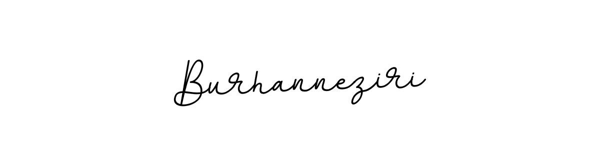 Make a beautiful signature design for name Burhanneziri. With this signature (BallpointsItalic-DORy9) style, you can create a handwritten signature for free. Burhanneziri signature style 11 images and pictures png