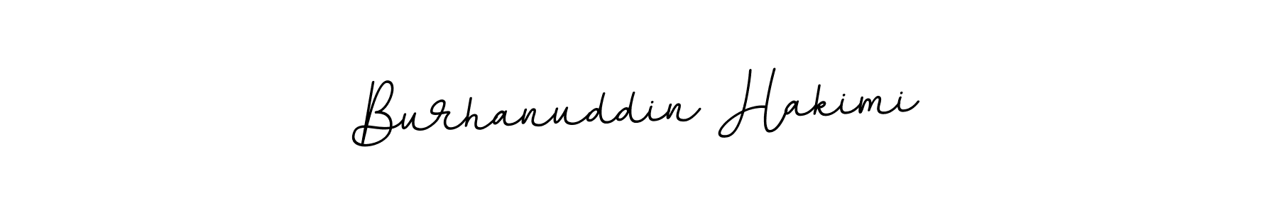 This is the best signature style for the Burhanuddin Hakimi name. Also you like these signature font (BallpointsItalic-DORy9). Mix name signature. Burhanuddin Hakimi signature style 11 images and pictures png