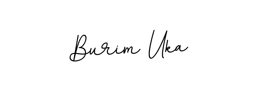 Design your own signature with our free online signature maker. With this signature software, you can create a handwritten (BallpointsItalic-DORy9) signature for name Burim Uka. Burim Uka signature style 11 images and pictures png