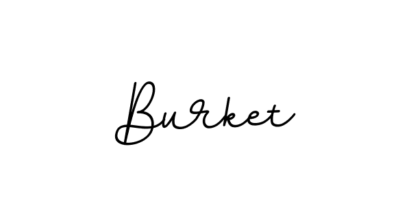 Design your own signature with our free online signature maker. With this signature software, you can create a handwritten (BallpointsItalic-DORy9) signature for name Burket. Burket signature style 11 images and pictures png