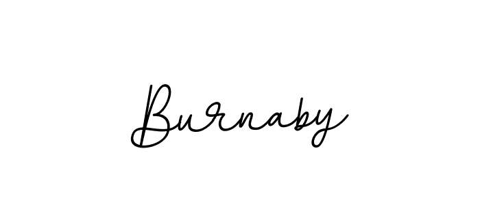 How to make Burnaby name signature. Use BallpointsItalic-DORy9 style for creating short signs online. This is the latest handwritten sign. Burnaby signature style 11 images and pictures png